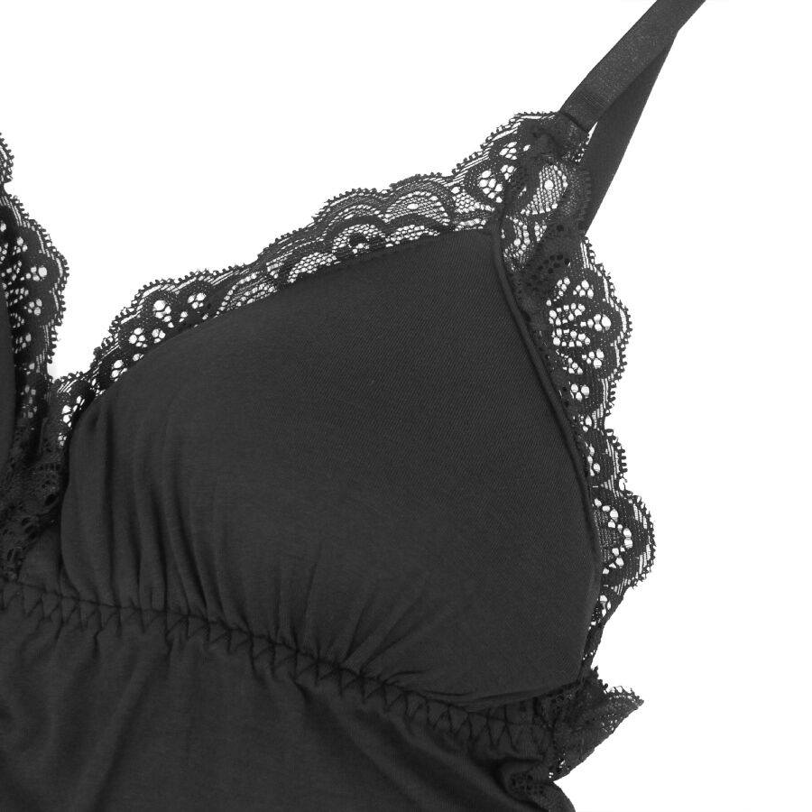 SUBBLIME - TEDDY DETALLE ENCAJE FLORAL NEGRO L/XL - immagine 7