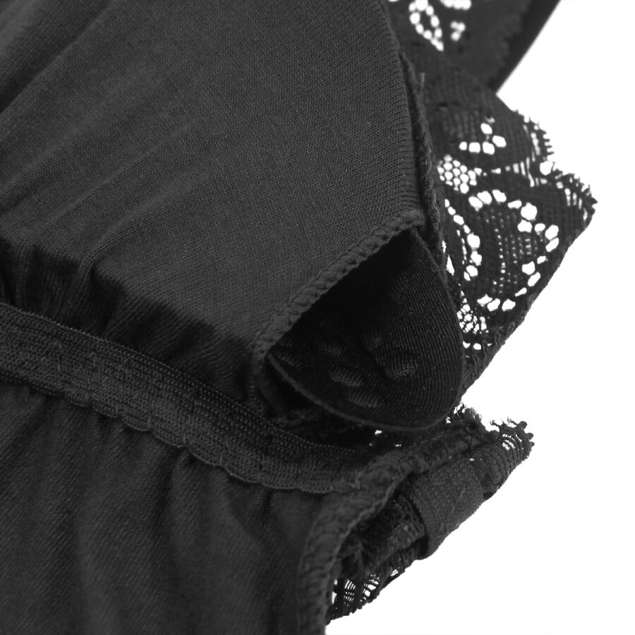 SUBBLIME - TEDDY DETALLE ENCAJE FLORAL NEGRO L/XL - immagine 10