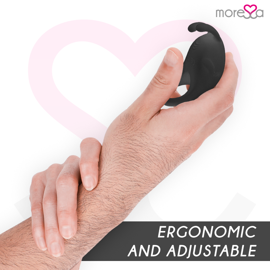 MORESSA - BRAD PREMIUM SILICONE RICARICABILE NERO - immagine 5