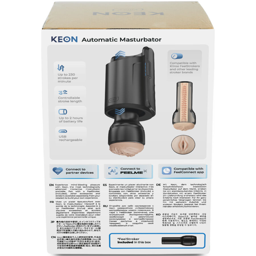 KIIROO - KEON WIFI COMBO MASTURBADOR AUTOMÁTICO + FEEL STROKER - immagine 3