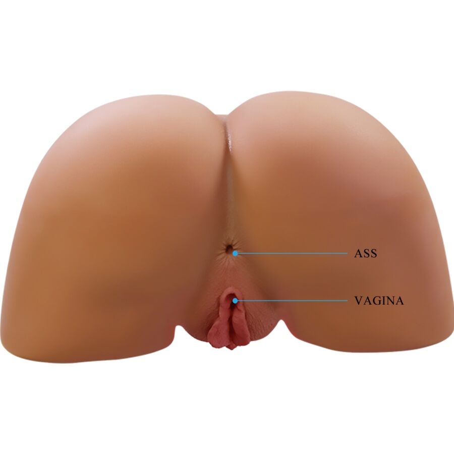 CRAZY BULL - ILANA TRASERO FEMENINO REALISTA VIBRADOR & SUCCIONADOR CON SONIDO 6.8 KG - immagine 3