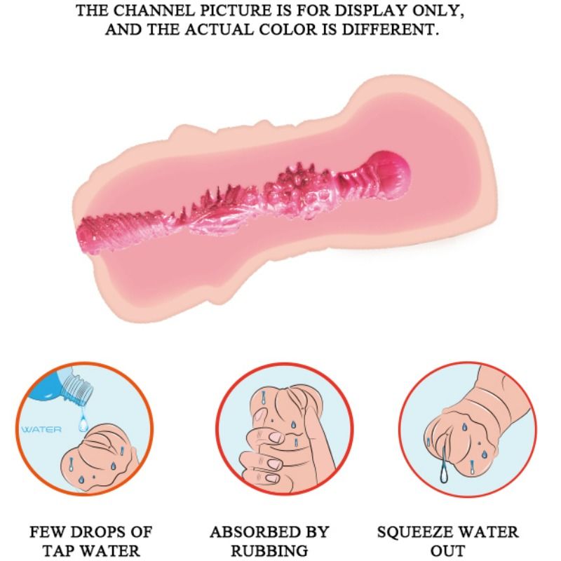 CRAZY BULL - MASTURBADOR VAGINA CON PELLE ACQUATA CON PROIETTILI VIBRANTI - immagine 3