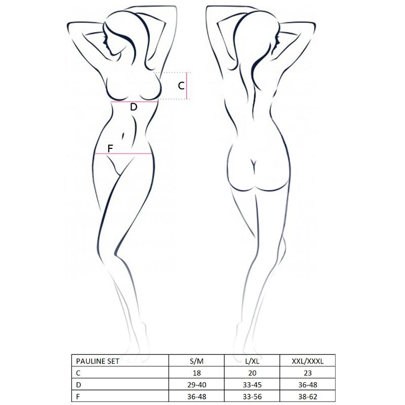 passion woman pauline set 3 piezas talla l/xl passion woman pauline set 3 piezas talla l/xl