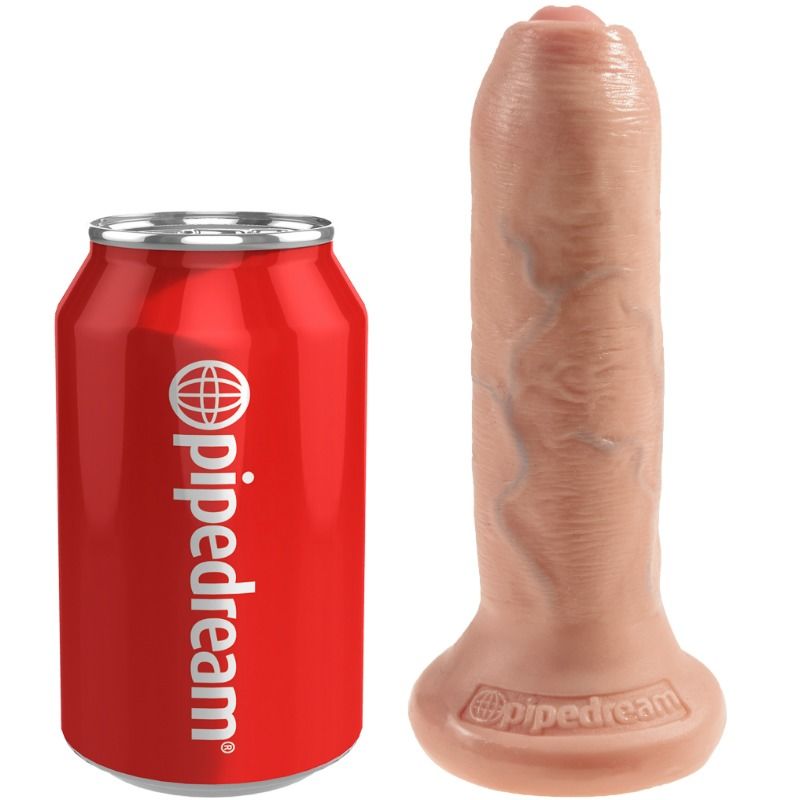 KING COCK - DILDO REALÍSTICO UNCUT NATURAL 15 CM - immagine 3