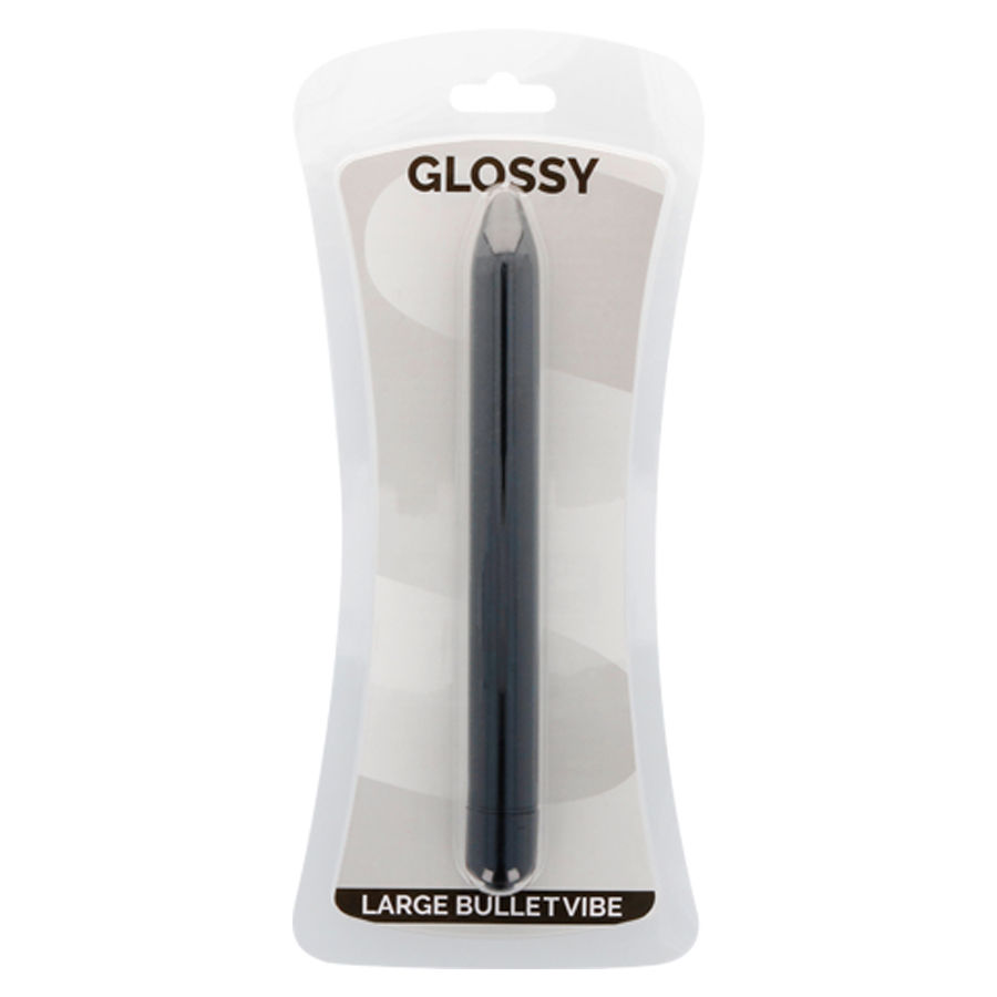 GLOSSY - VIBRATORE SLIM NERO - immagine 2