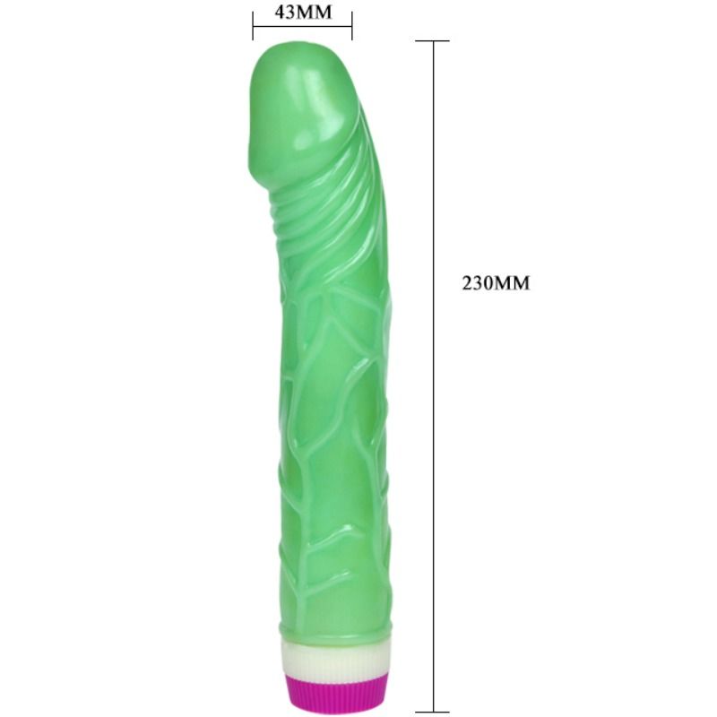 BAILE - VIBRATORE ONDE DI PIACERE 23 CM VERDE - immagine 7