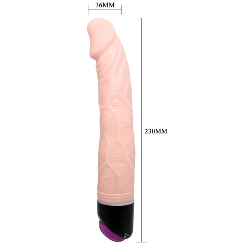 BAILE - ADOUR CLUB VIBRATORE REALISTICO 23 CM NATURALE - immagine 3