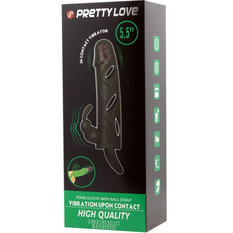 PRETTY LOVE - COPERTURA IN SILICONE CON VIBRAZIONE 14 CM 2.0 - immagine 8