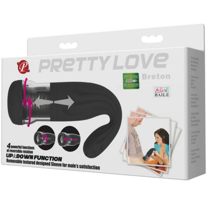 PRETTY LOVE - BRETON MASTURBATORE MULTIFUNZIONE RICARICABILE - immagine 3