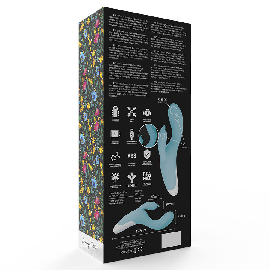 MIA - DRESDE VIBRATORE BLU TURCHESE - immagine 6