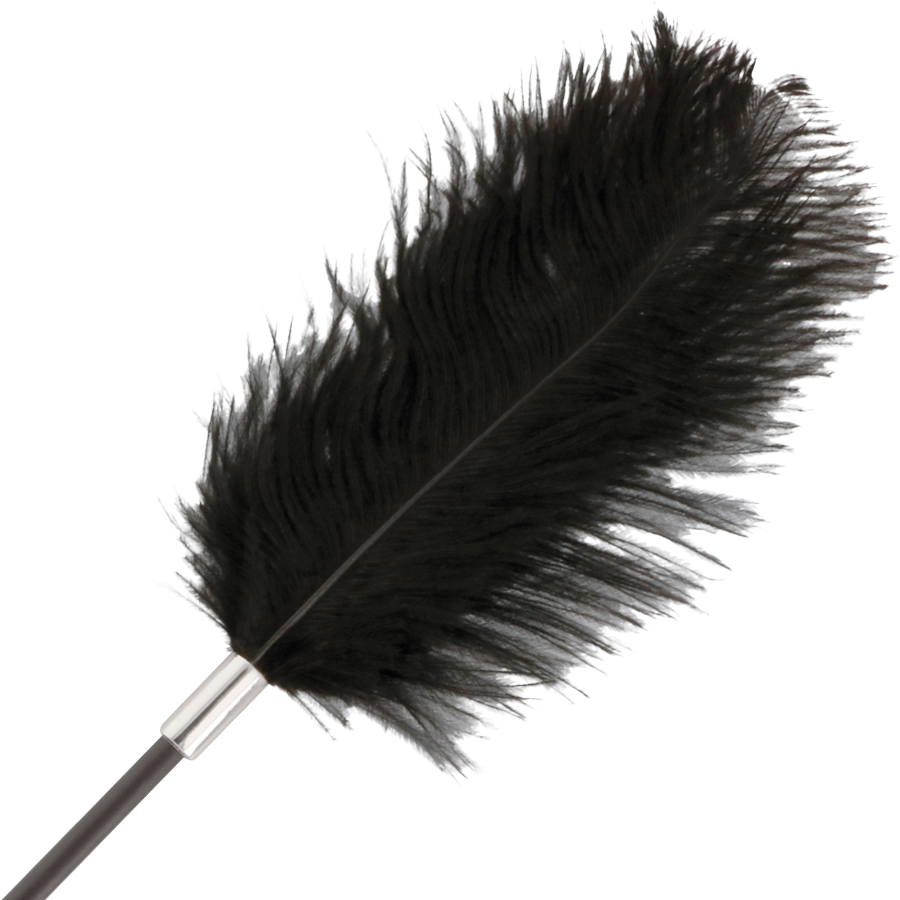 DARKNESS - FRUSTA DI PIUME NERA DELLAMORE 56 CM - immagine 2