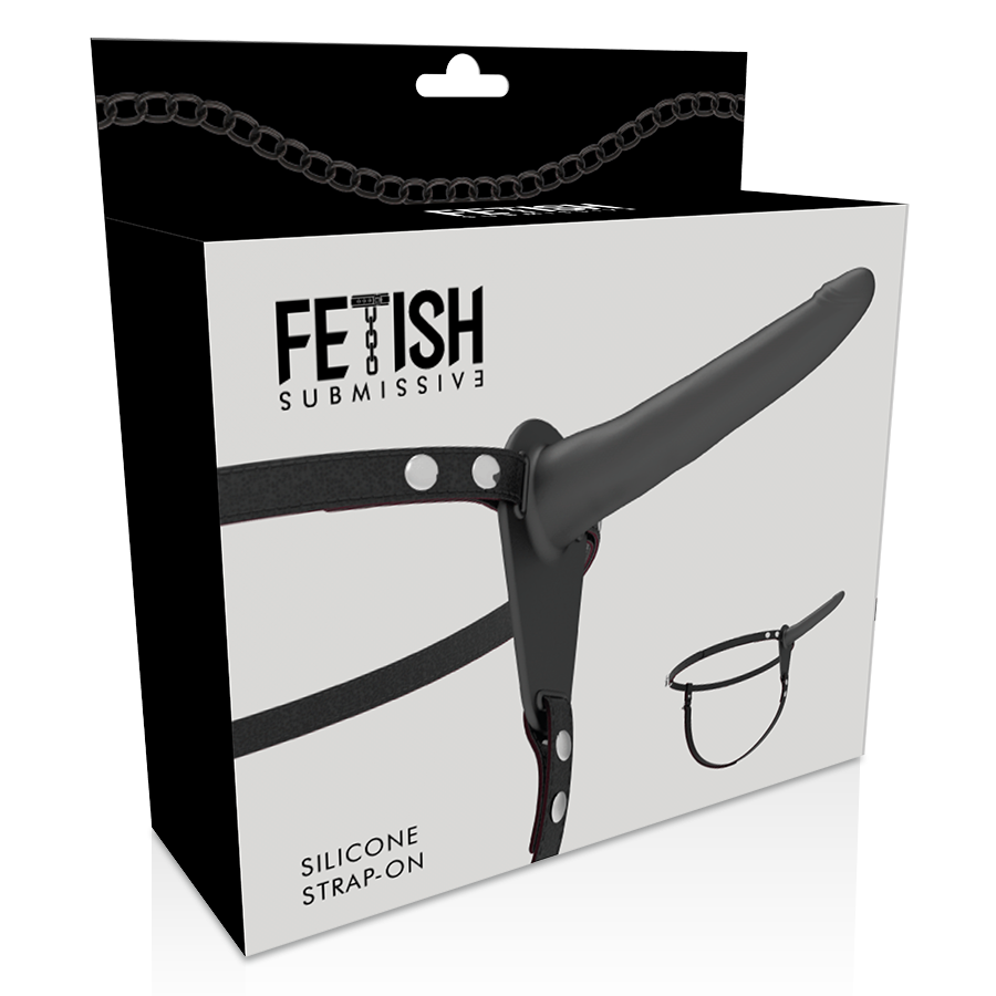 FETISH SUBMISSIVE HARNESS - SILICONA NEGRO 15 CM - immagine 3