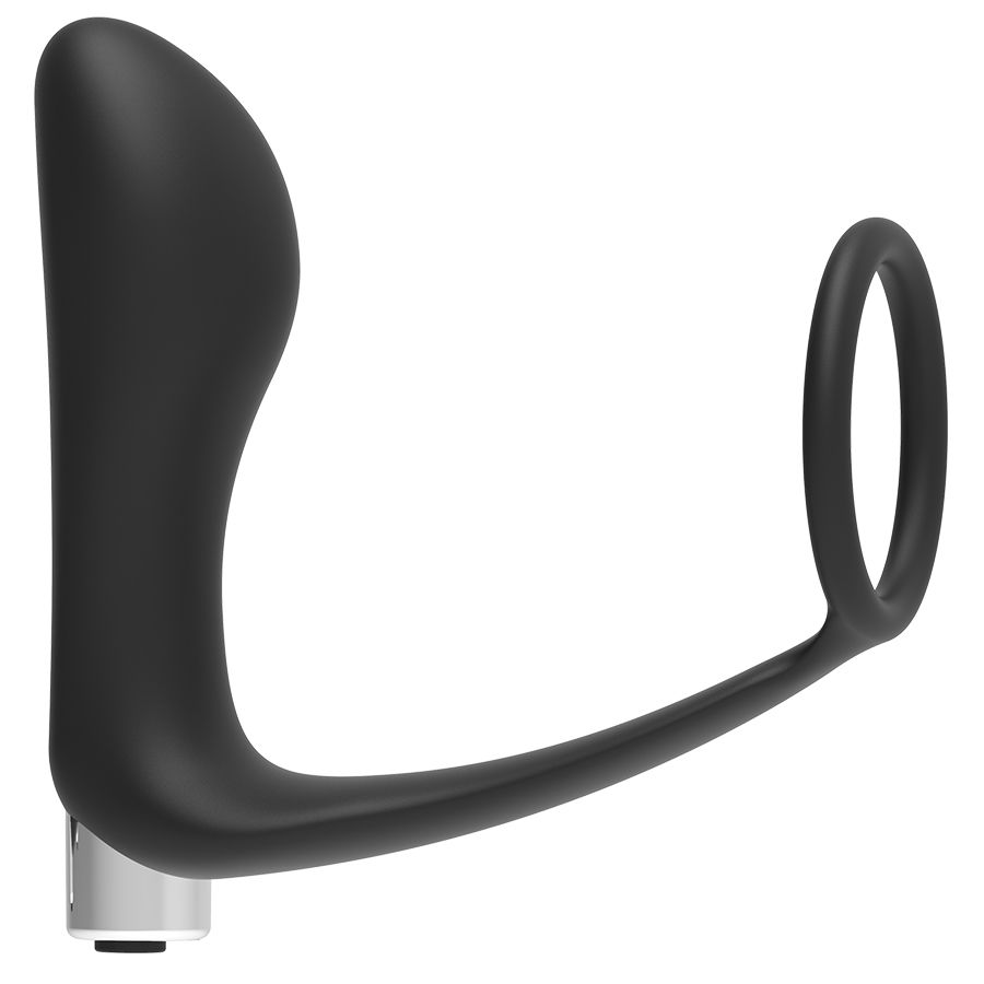 ADDICTED TOYS - VIBRADOR PROSTÁTICO RECARGABLE MODEL 1 - NEGRO - immagine 3