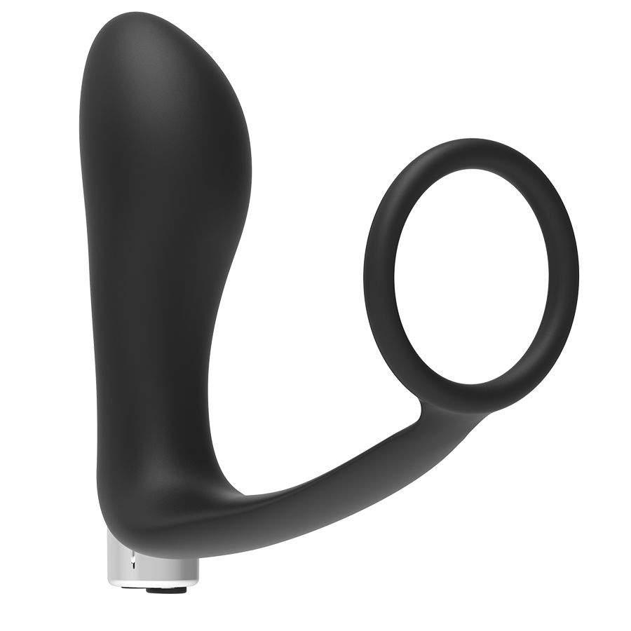 ADDICTED TOYS - VIBRADOR PROSTÁTICO RECARGABLE MODEL 1 - NEGRO - immagine 2