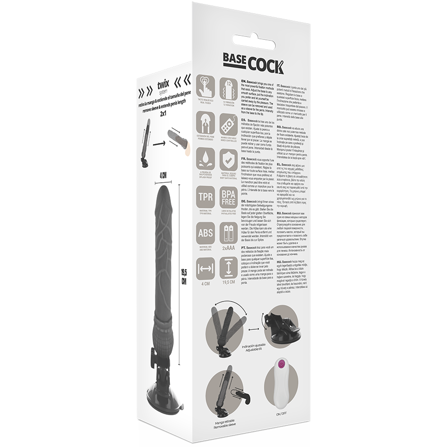 basecock vibrador realÍstico control remoto natural 19.5 cm o 4 cm basecock vibrador realÍstico control remoto natural 19.5 cm o 4 cm