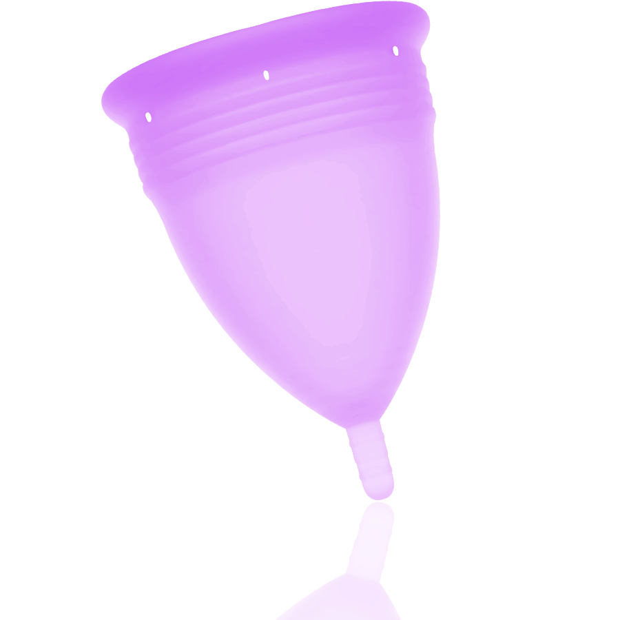 STERCUP - COPPA MESTRUALE IN SILICONE FDA LILLA - TAGLIA L - immagine 3