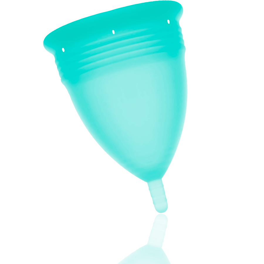 STERCUP - COPPA MESTRUALE IN SILICONE FDA ACQUAMARINA - TAGLIA S - immagine 4