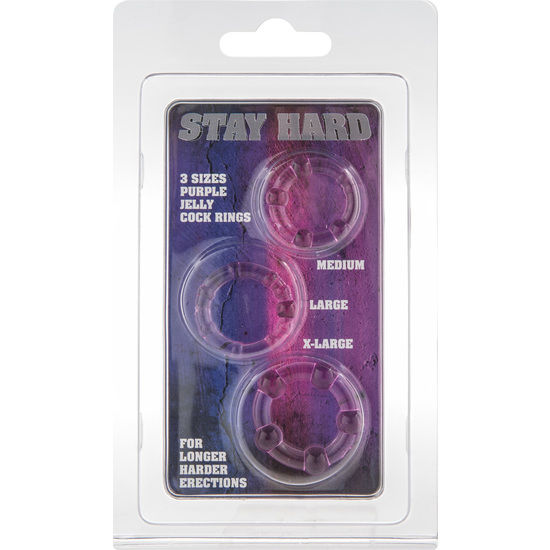SEVEN CREATIONS - JUEGO TRES ANILLOS PENE LILA - immagine 2