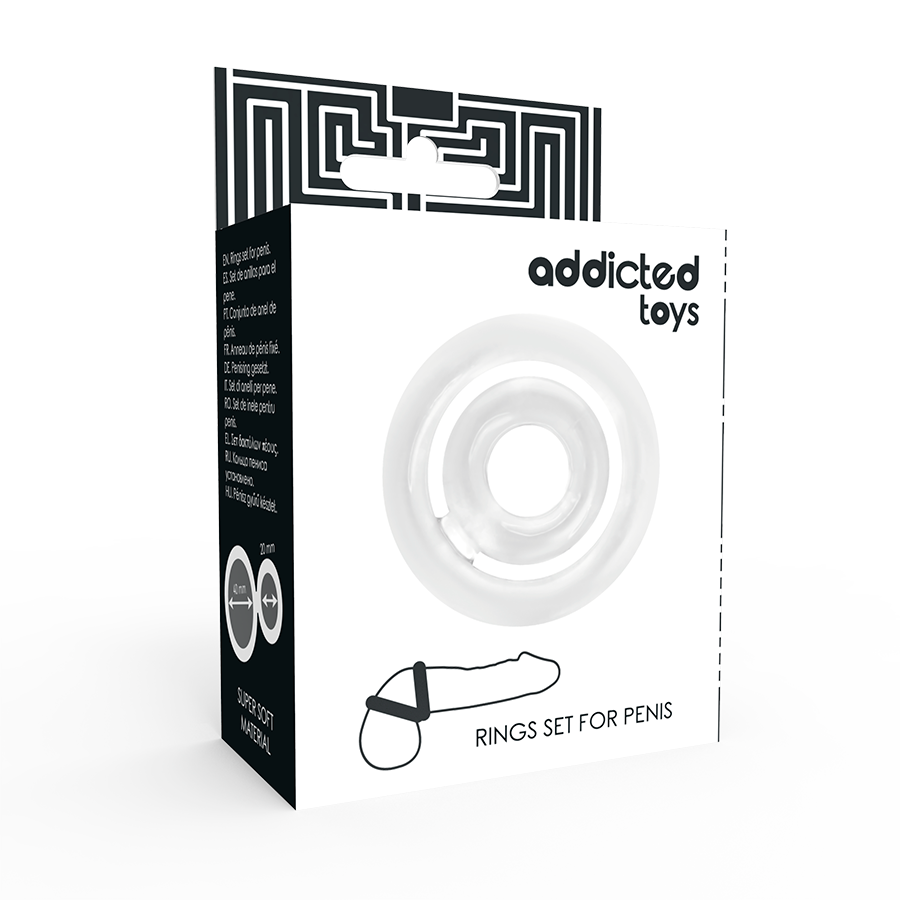 ADDICTED TOYS - POTENZ SET ANILLOS PENE CLEAR - immagine 4