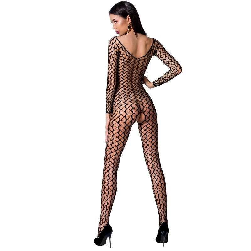 PASSION - WOMAN BS068 BODYSTOCKING ROJO TALLA UNICA - immagine 2