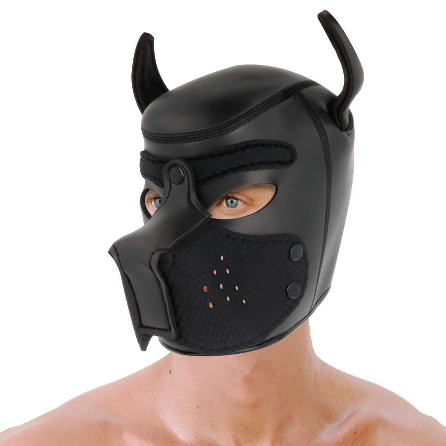DARKNESS - MÁSCARA PERRO DE NEOPRENO CON HOCICO EXTRAÍBLE L - immagine 2