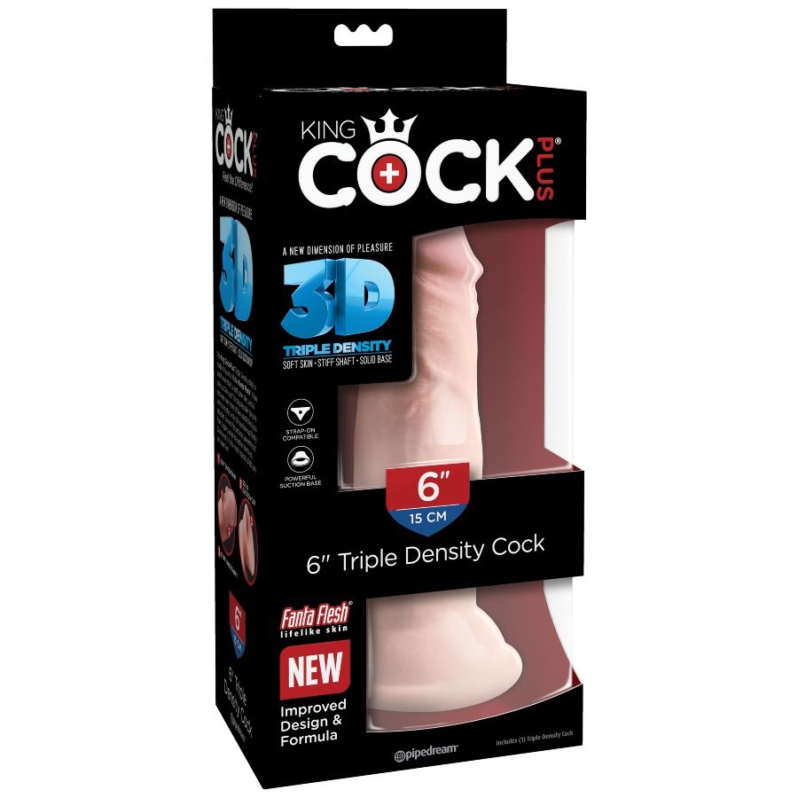 KING COCK - DILDO TRIPLE DENSIDAD 15 CM - immagine 7