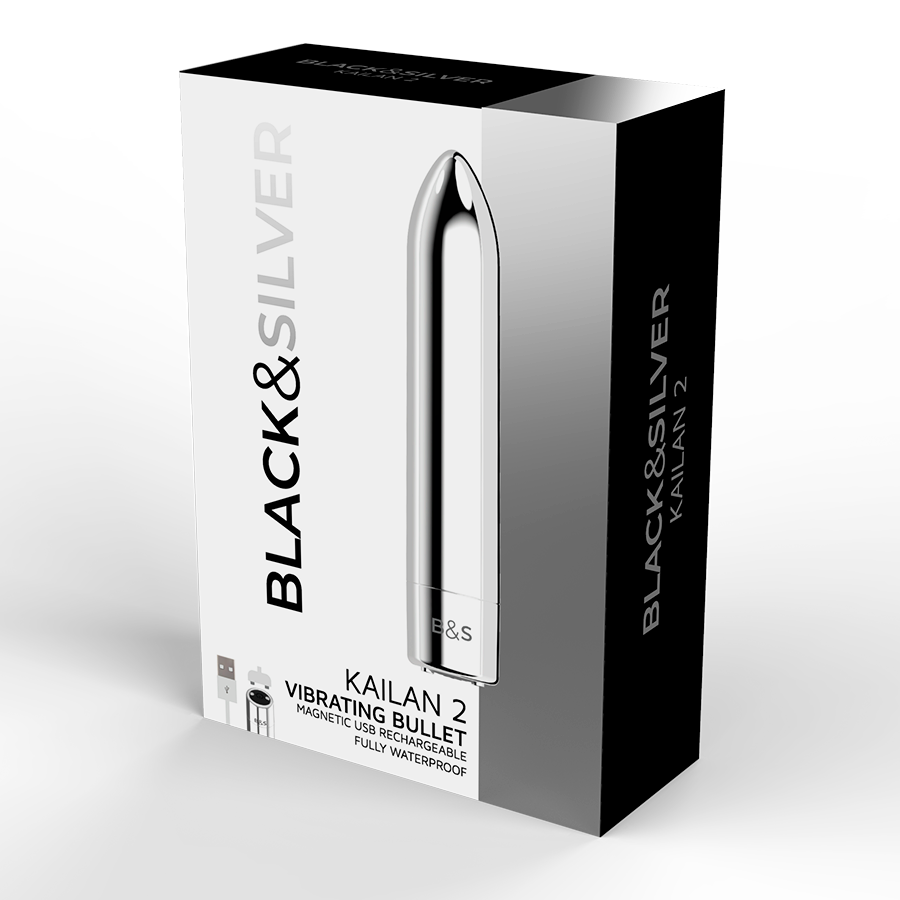 BLACK&SILVER - BALA MAGNETICA VIBRADORA KAILAN 2 SILVER - immagine 5