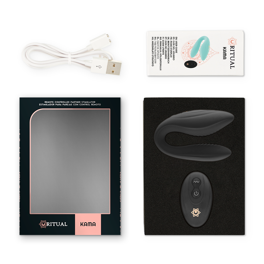 RITHUAL - KAMA CONTROL REMOTO PARA PAREJAS AZABACHE - immagine 6
