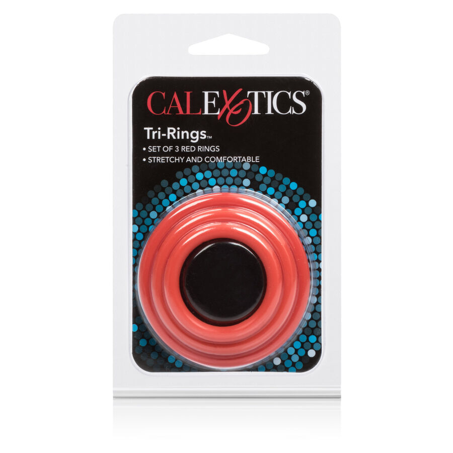 CALEXOTICS - SET TRES ANILLAS ERECCIÓN ROJO - immagine 2