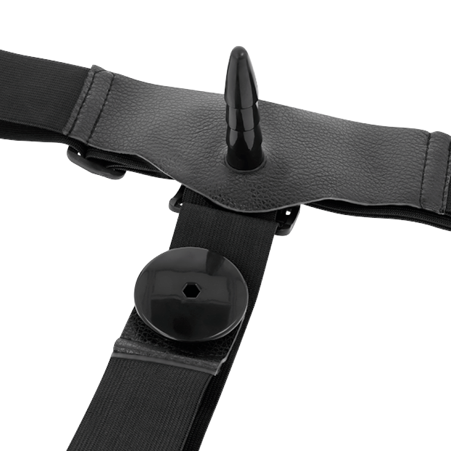 HARNESS ATTRACTION - HARRIS DOBLE PENETRACIÓN CON VIBRACIÓN 18 CM -O- 3.5 CM - immagine 3