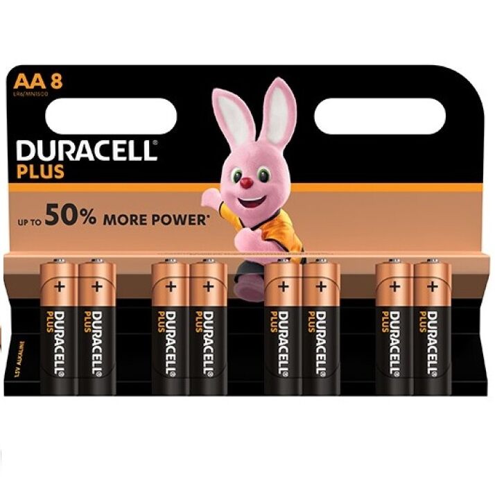 DURACELL - PLUS POWER PILA ALCALINA AA LR6 BLISTER*8 - immagine 2