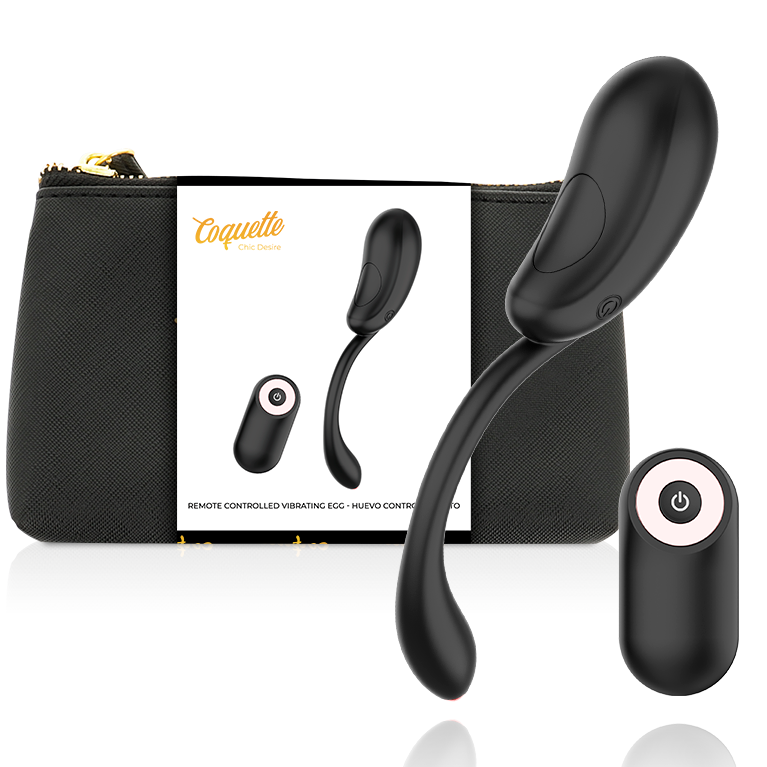 COQUETTE CHIC DESIRE - HUEVO CONTROL REMOTO RECARGABLE NEGRO / GOLD - immagine 9