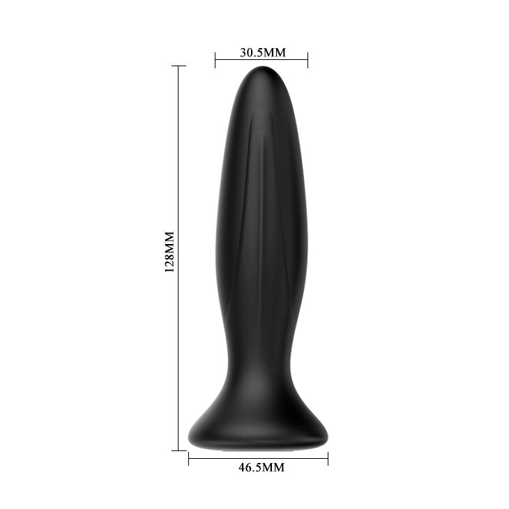 MR PLAY - PLUG ANAL VIBRADOR NEGRO RECARGABLE - immagine 3