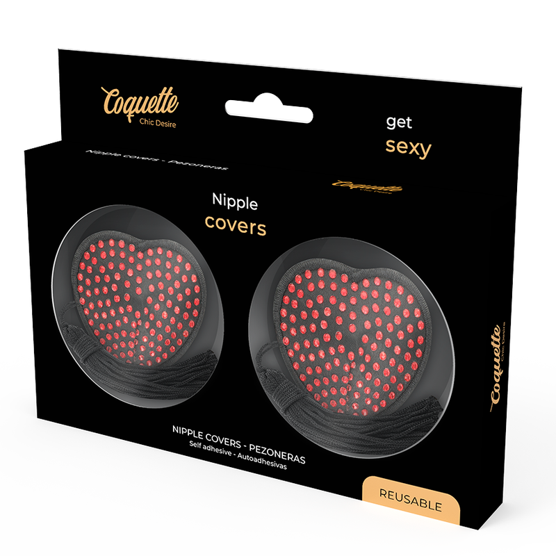 COQUETTE CHIC DESIRE - CUBRE PEZONES ROJO / NEGRO - immagine 4