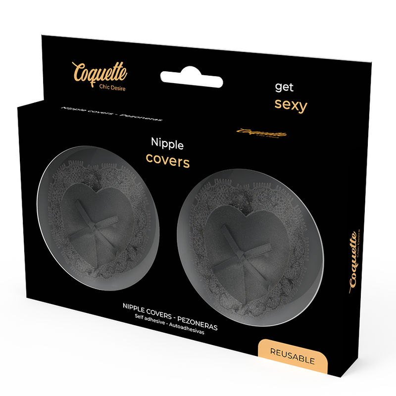COQUETTE CHIC DESIRE - CUBRE PEZONES LACE NEGRO - immagine 4