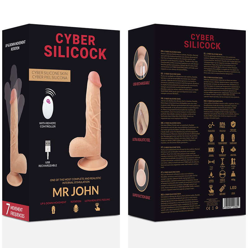 CYBER SILICOCK - TELECOMANDO REALISTICO MR JOHN 23.88 CM -O- 4.3 CM - immagine 7