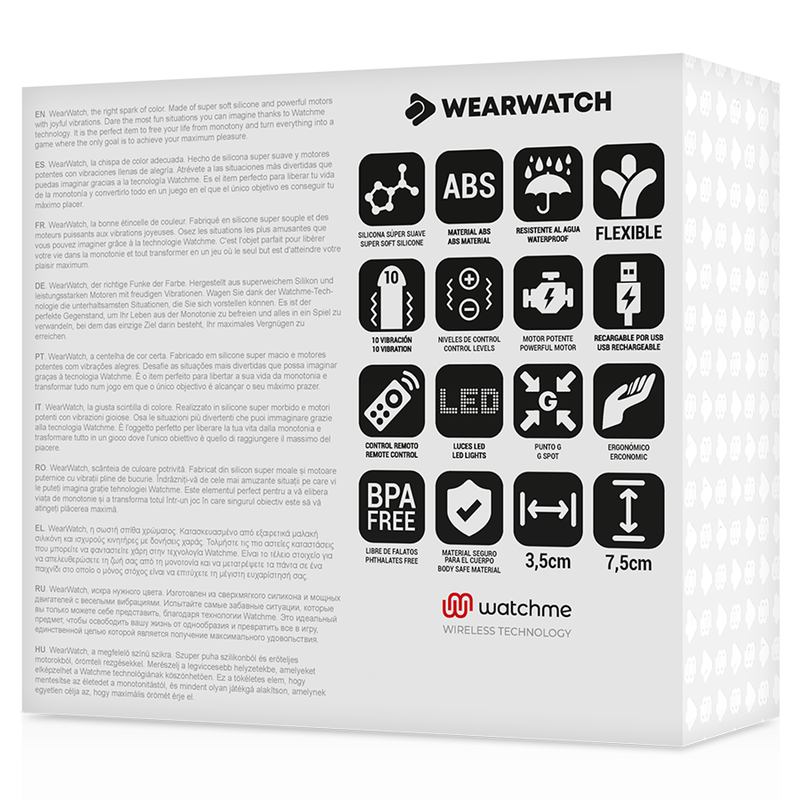 WEARWATCH - HUEVO CONTROL REMOTO TECHNOLOGY WATCHME AGUA MARINA / AZABACHE - immagine 6
