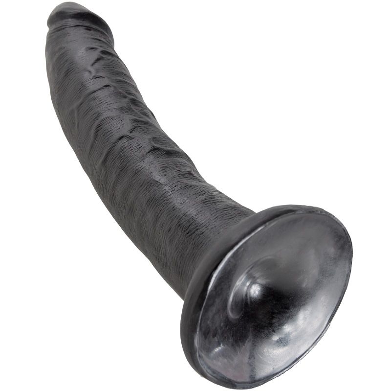 KING COCK - DILDO NERO 17.8 CM - immagine 2