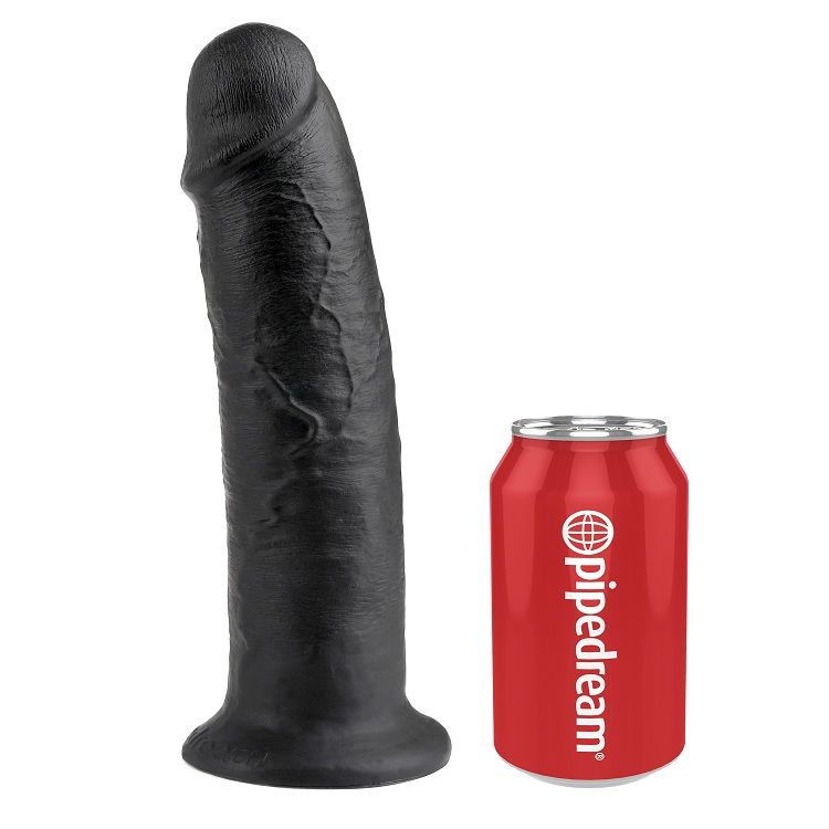 KING COCK - DILDO NERO 25 CM - immagine 2
