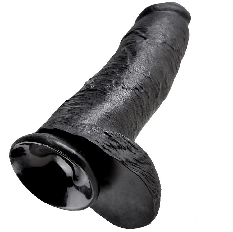 KING COCK - DILDO NERO CON SFERE 30.48 CM - immagine 2