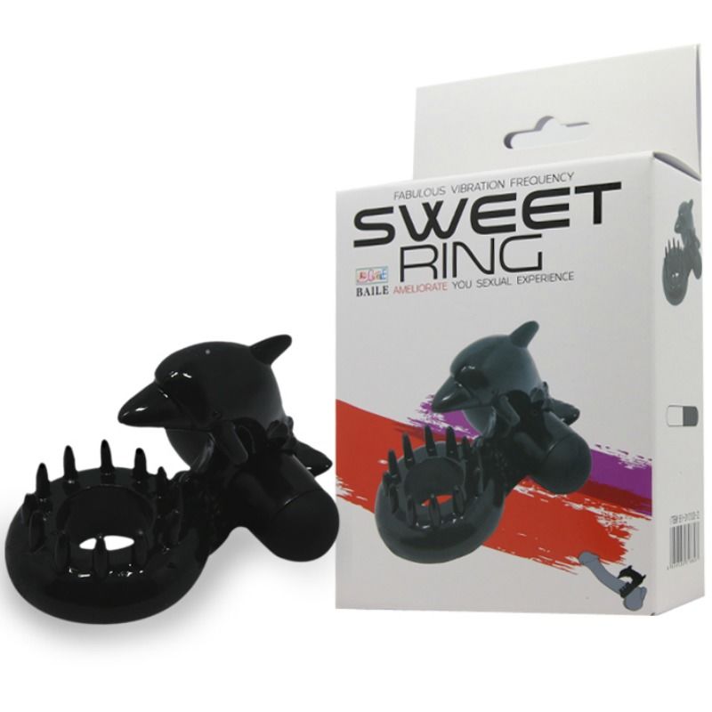 BAILE - SWEET RING ANELLO CON STIMOLATORE CLITORIDEO DELFINO - immagine 8