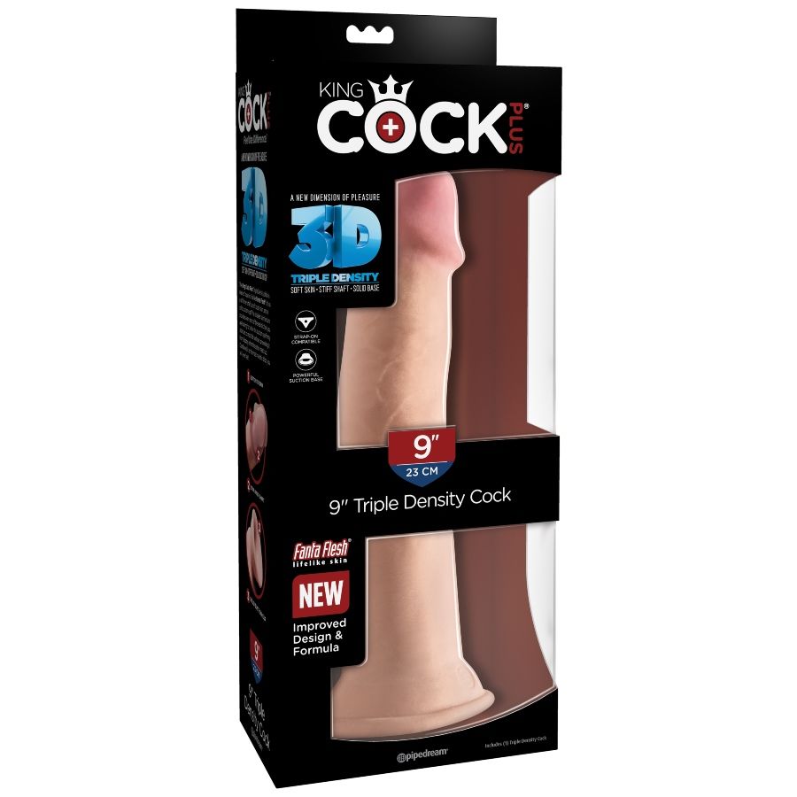 KING COCK - DILDO TRIPLE DENSIDAD 23 CM - immagine 6